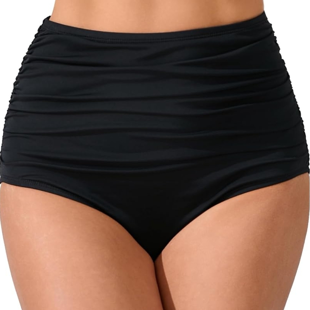 Chic High-Waisted Black Women's Shorts
